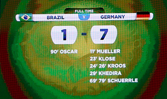 德国屠杀巴西队战况实录 7比1粉碎东道主-维萃